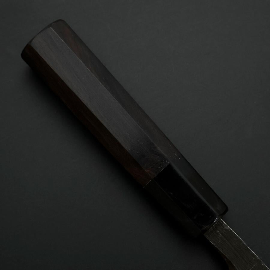 Deba Blue Steel #2 Kurouchi Chokin Dragon Buffalo Ebony Handle 150mm
