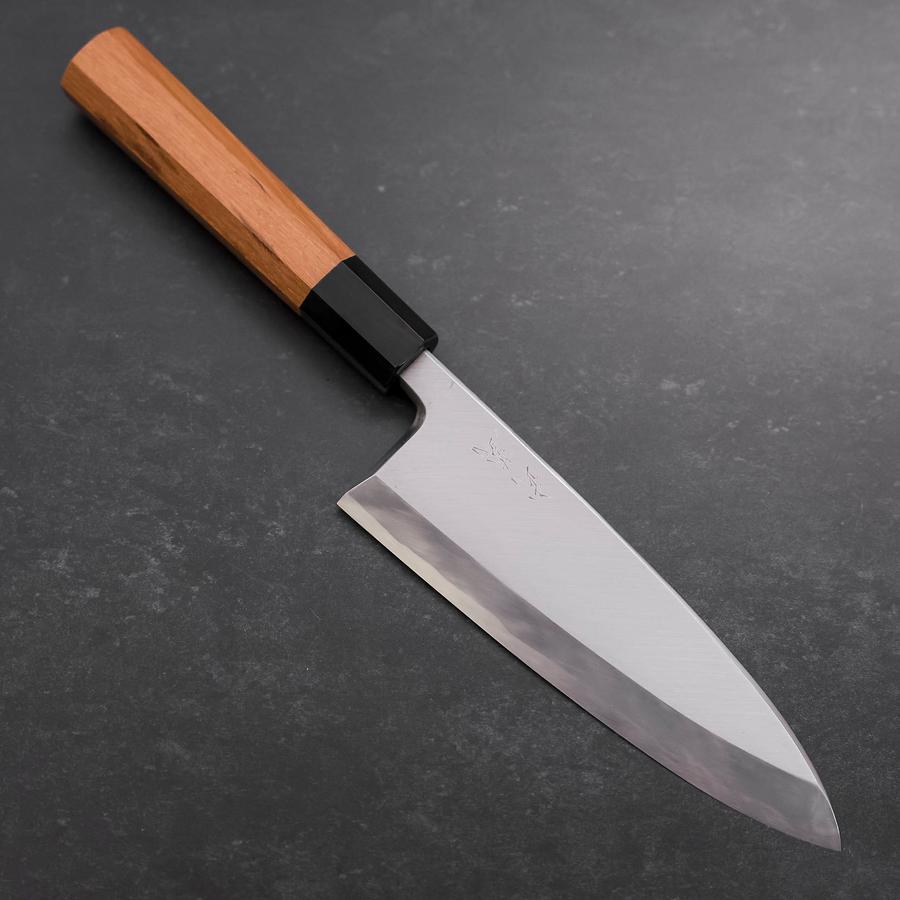 Deba Blue Steel #1 Hon-Kasumi Buffalo Teak Handle 165mm