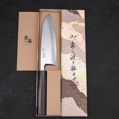 Deba Blue Steel #2 Damascus Shitan Handle 180mm
