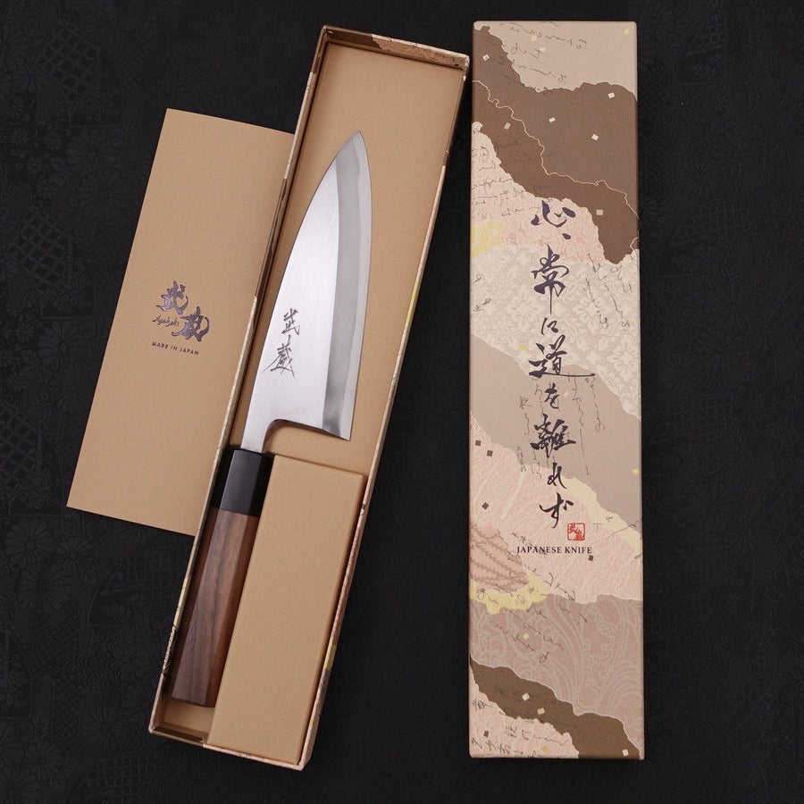 Deba Blue Steel #2 Kasumi Walnut Handle 150mm