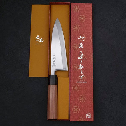 Deba Blue Steel #2 Kasumi Walnut Handle 195mm