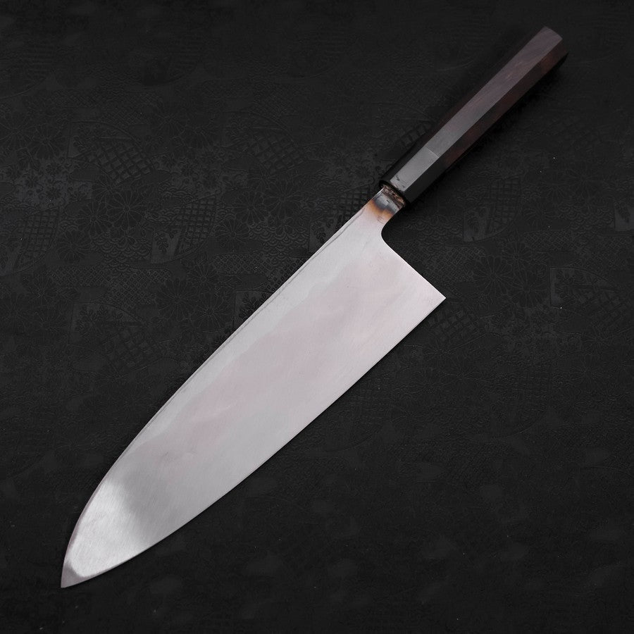Deba Blue Steel #2 Kurouchi Buffalo Ebony Handle 270mm - Thick