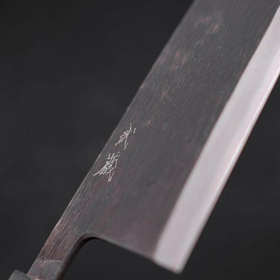 Deba Blue Steel #2 Kurouchi Buffalo Ebony Handle 270mm - Thick