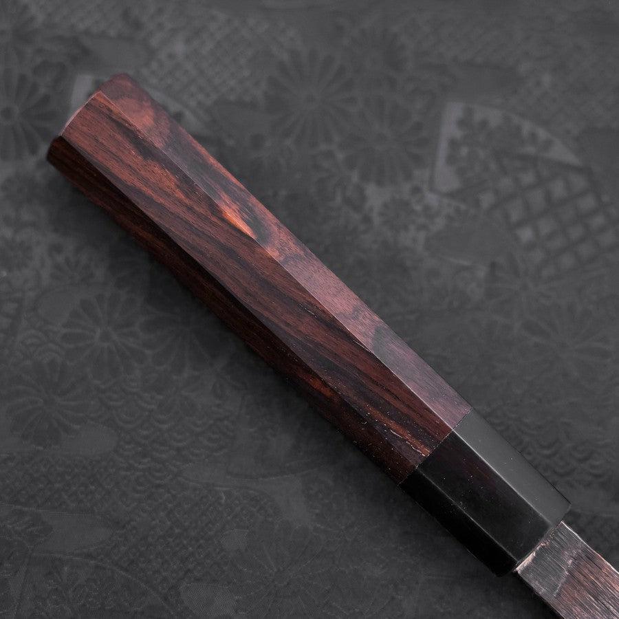 Deba Blue Steel #2 Kurouchi Buffalo Ebony Handle 270mm - Thick