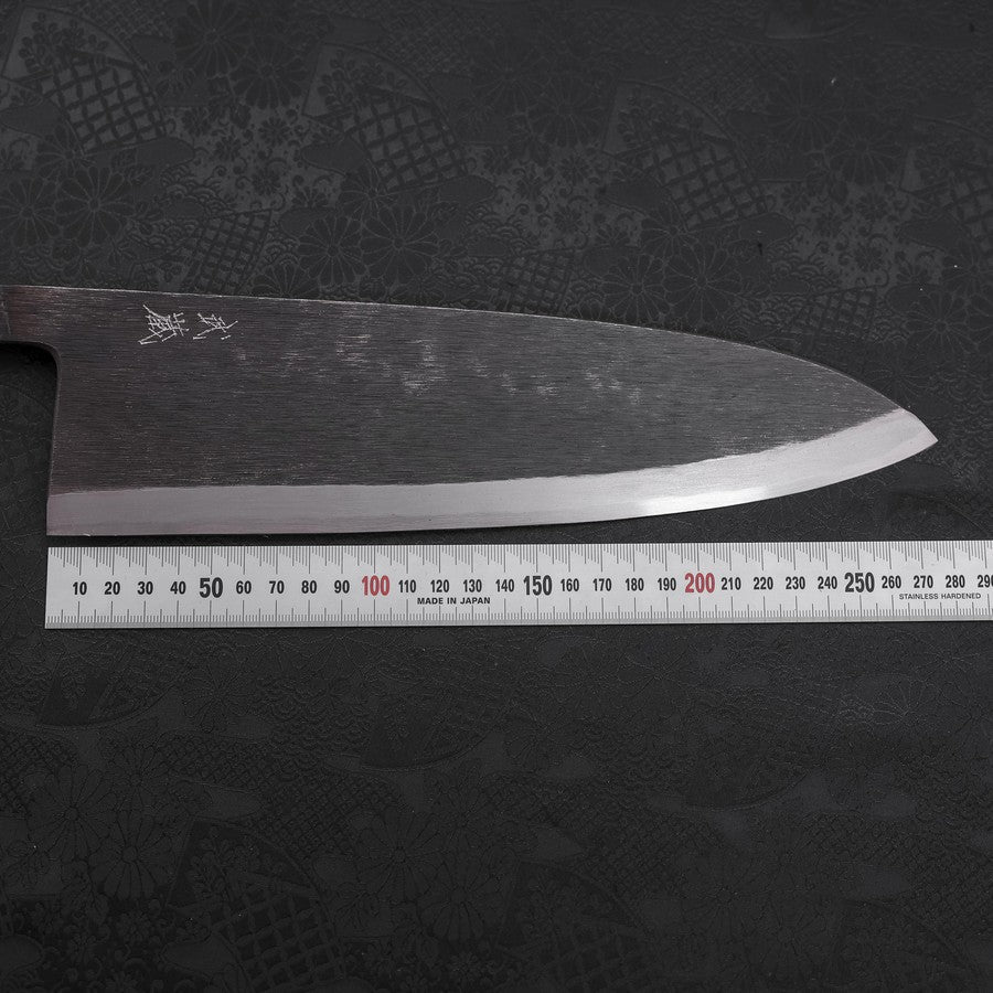 Deba Blue Steel #2 Kurouchi Buffalo Ebony Handle 270mm - Thick