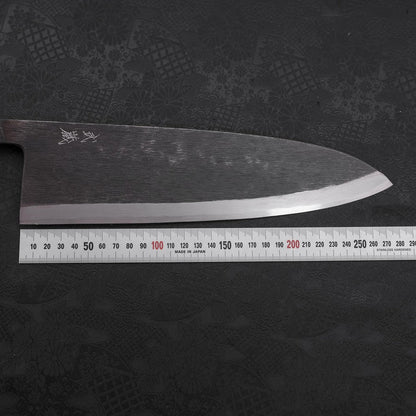 Deba Blue Steel #2 Kurouchi Buffalo Ebony Handle 270mm - Thick