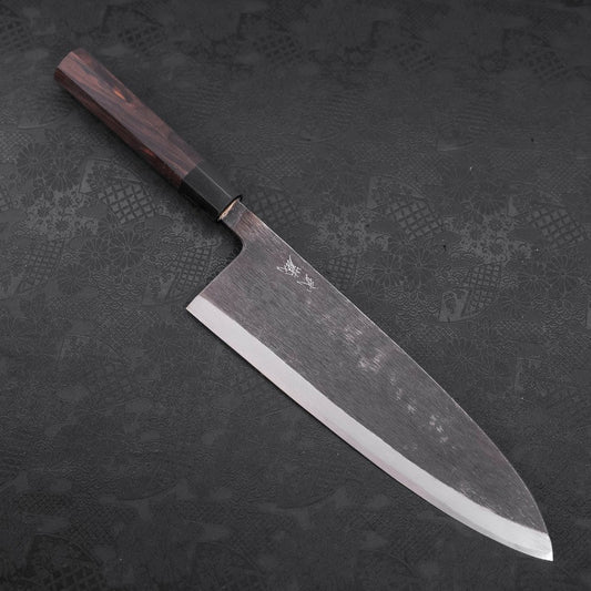 Deba Blue Steel #2 Kurouchi Buffalo Ebony Handle 270mm - Thick