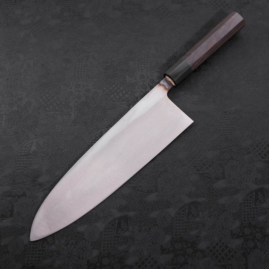 Deba Blue Steel #2 Kurouchi Buffalo Ebony Handle 270mm - Thin