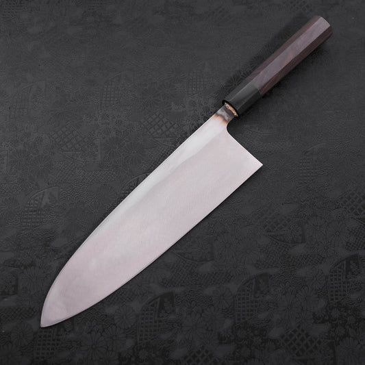 Deba Blue Steel #2 Kurouchi Buffalo Ebony Handle 270mm - Thin