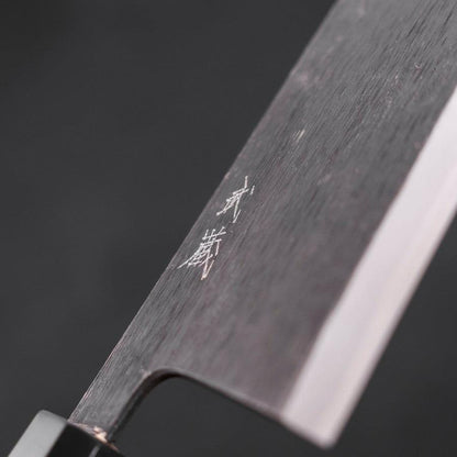 Deba Blue Steel #2 Kurouchi Buffalo Ebony Handle 270mm - Thin