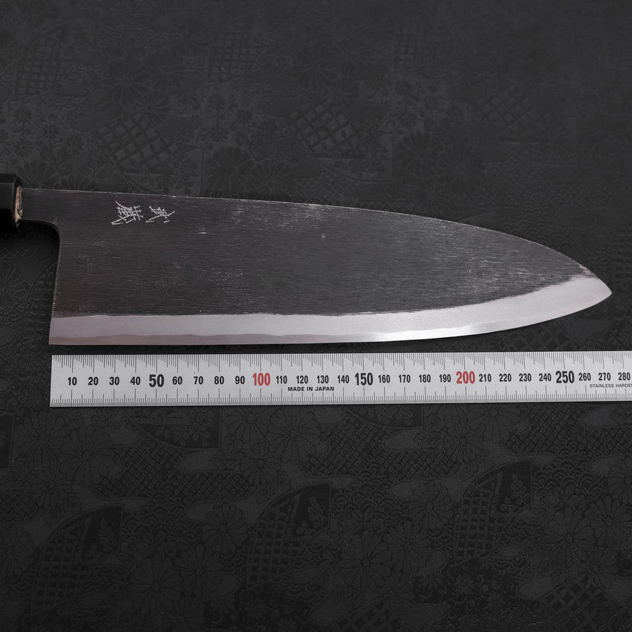 Deba Blue Steel #2 Kurouchi Buffalo Ebony Handle 270mm - Thin