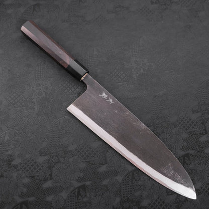 Deba Blue Steel #2 Kurouchi Buffalo Ebony Handle 270mm - Thin