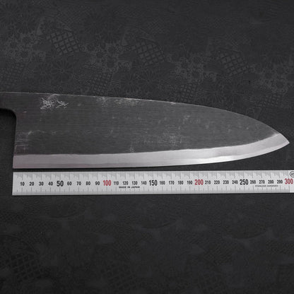 Deba Blue Steel #2 Kurouchi Buffalo Ebony Handle 300mm - Thick