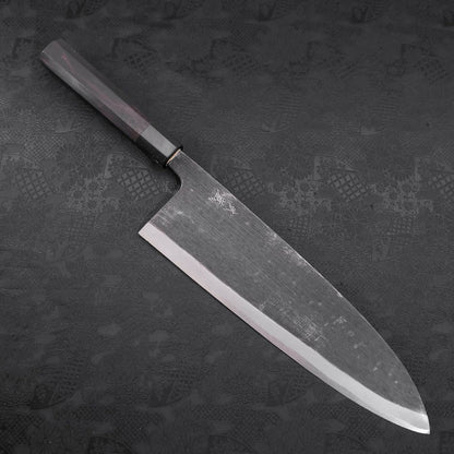 Deba Blue Steel #2 Kurouchi Buffalo Ebony Handle 300mm - Thick