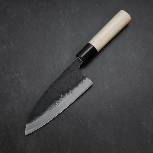 Deba Blue Steel #2 Kurouchi Buffalo Magnolia Handle 170mm