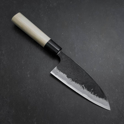 Deba Blue Steel #2 Kurouchi Buffalo Magnolia Handle 170mm