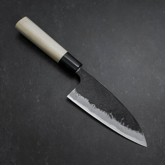 Deba Blue Steel #2 Kurouchi Buffalo Magnolia Handle 170mm