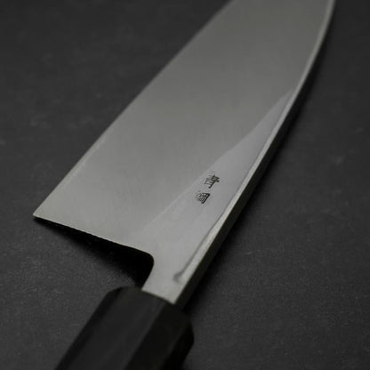 Deba Blue Steel #2 Suminagashi Buffalo Ebony Handle 150mm