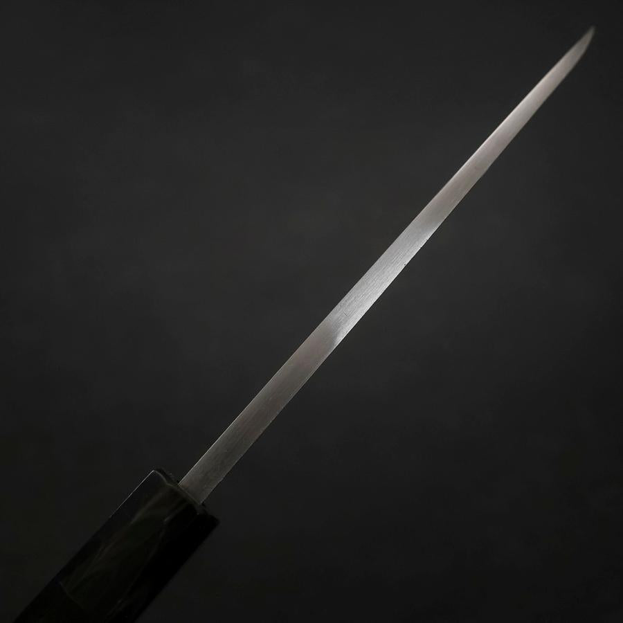 Deba Blue Steel #2 Suminagashi Buffalo Ebony Handle 150mm