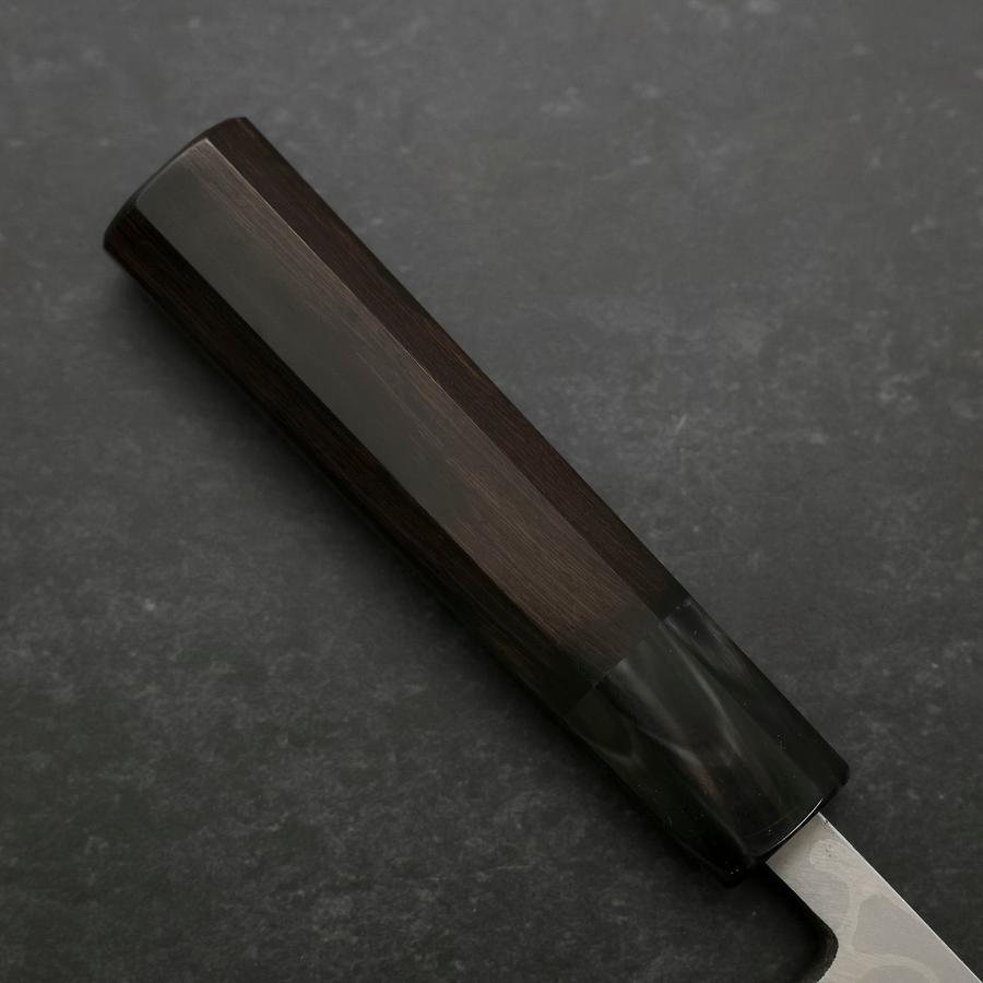 Deba Blue Steel #2 Suminagashi Buffalo Ebony Handle 150mm