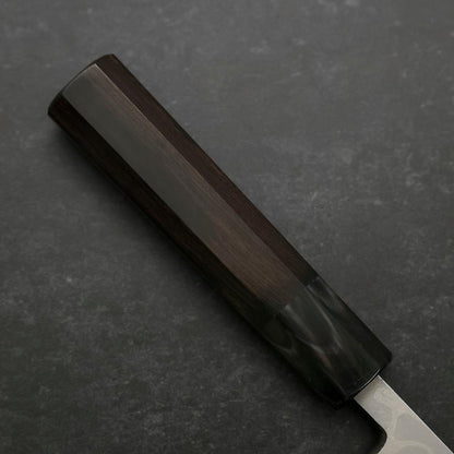 Deba Blue Steel #2 Suminagashi Buffalo Ebony Handle 150mm