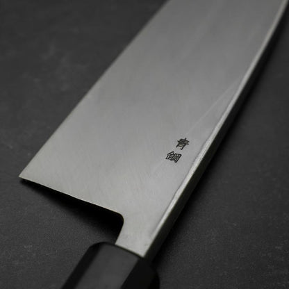 Deba Blue Steel #2 Suminagashi Buffalo Ebony Handle 180mm