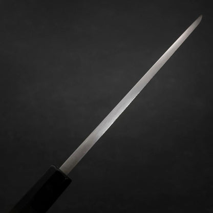 Deba Blue Steel #2 Suminagashi Buffalo Ebony Handle 180mm