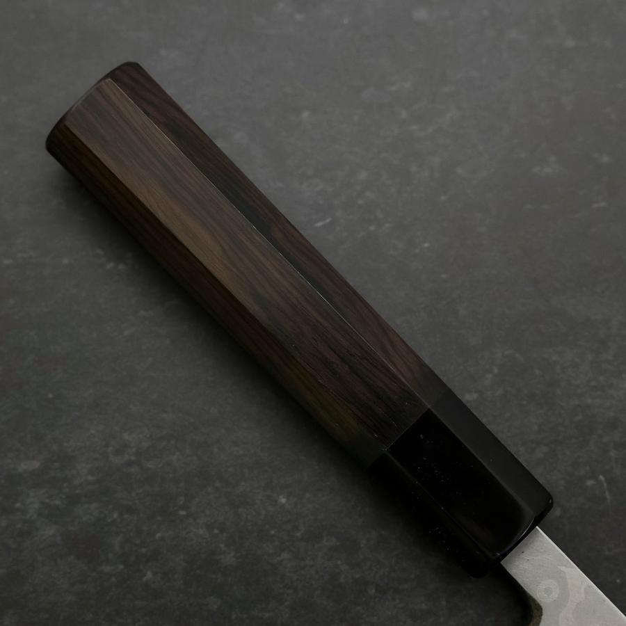 Deba Blue Steel #2 Suminagashi Buffalo Ebony Handle 180mm
