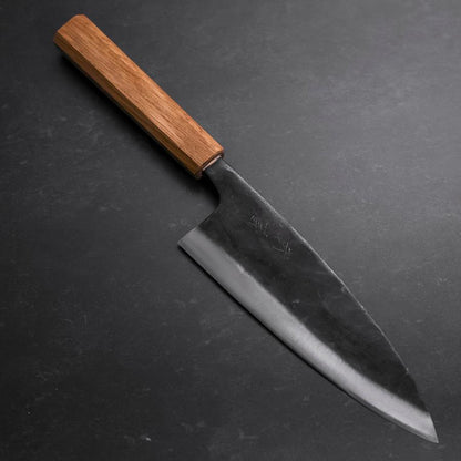 Deba Double Bevel White Steel #2 Kurouchi Oak Handle 180mm