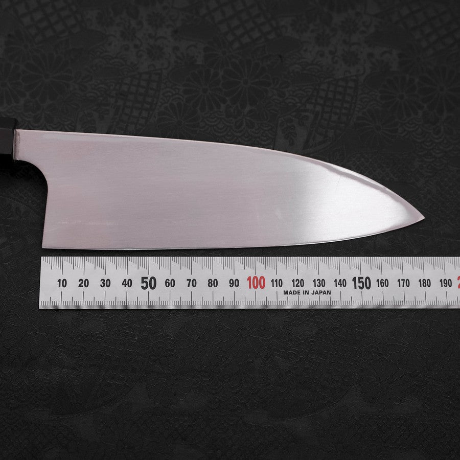 Deba Left Hand AUS-10 Polished Buffalo Teak Handle 180mm