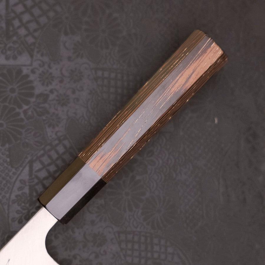 Deba Left Hand AUS-10 Polished Buffalo Wenge Handle 165mm