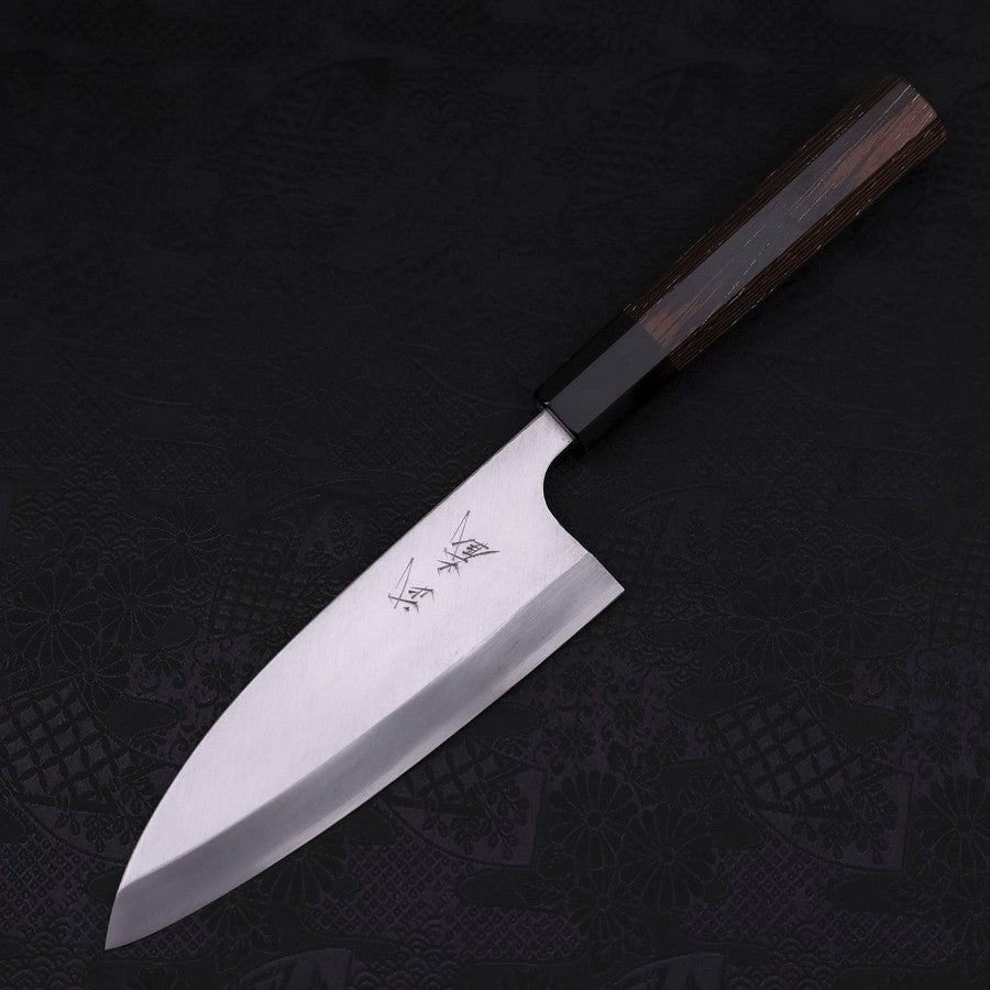 Deba Left Hand AUS-10 Polished Buffalo Wenge Handle 165mm