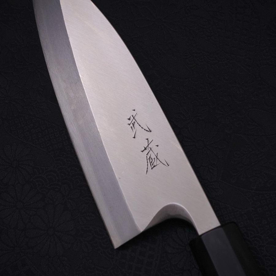 Deba Left Hand Silver Steel #3 Kasumi Buffalo Ebony Handle 165mm