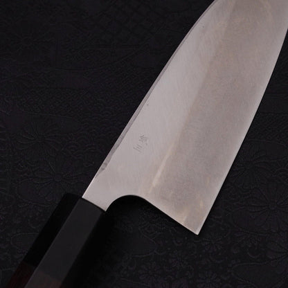 Deba Left Hand Silver Steel #3 Kasumi Buffalo Ebony Handle 165mm