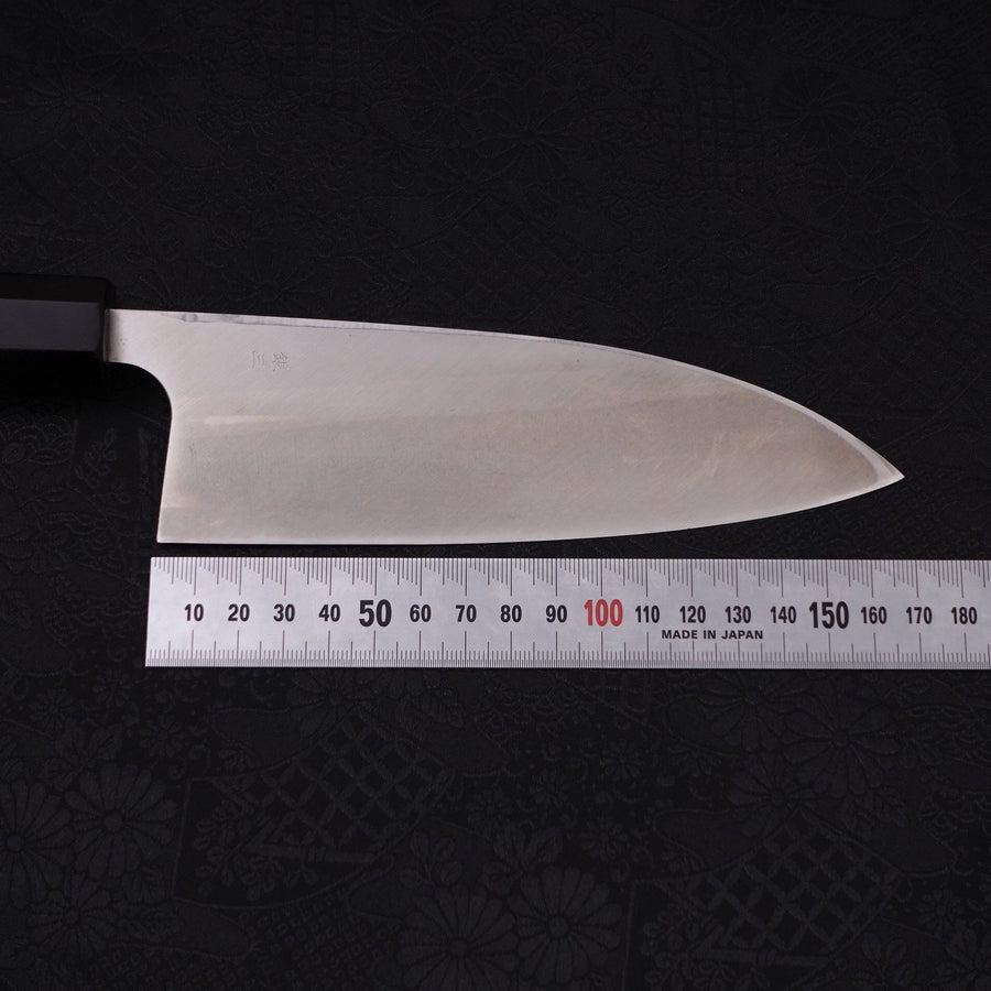 Deba Left Hand Silver Steel #3 Kasumi Buffalo Ebony Handle 165mm
