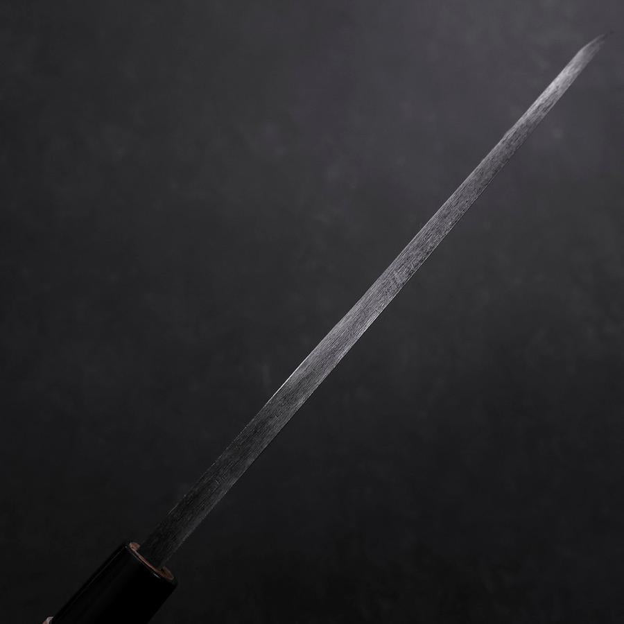 Deba Left Hand White Steel #2 Kurouchi Tsuchime Cherry Handle 180mm