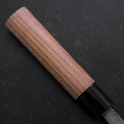 Deba Left Hand White Steel #2 Kurouchi Tsuchime Cherry Handle 180mm