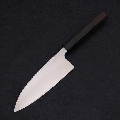 Deba Silver Steel #3 Kasumi Buffalo Ebony Handle 165mm