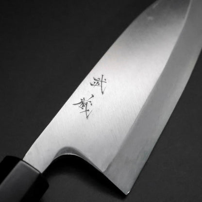 Deba Silver Steel #3 Kasumi Buffalo Ebony Handle 165mm