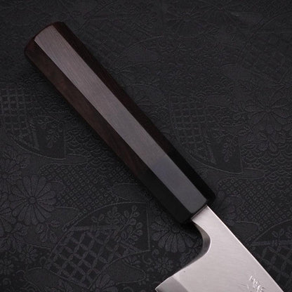Deba Silver Steel #3 Kasumi Buffalo Ebony Handle 165mm