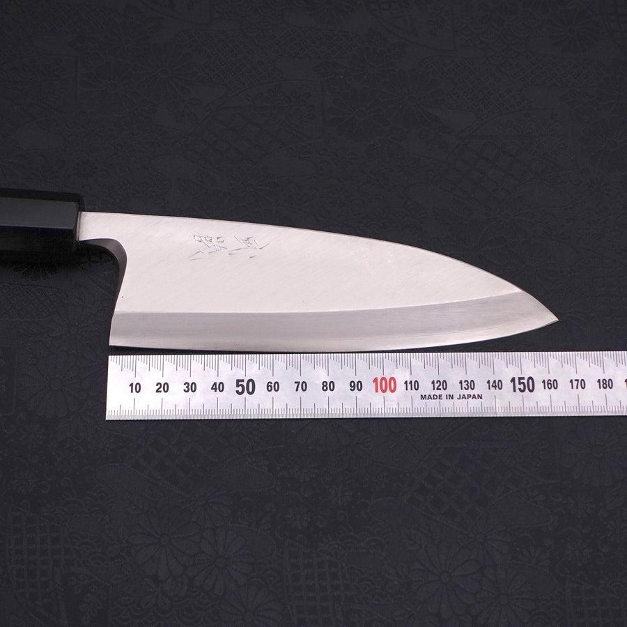 Deba Silver Steel #3 Kasumi Buffalo Ebony Handle 165mm