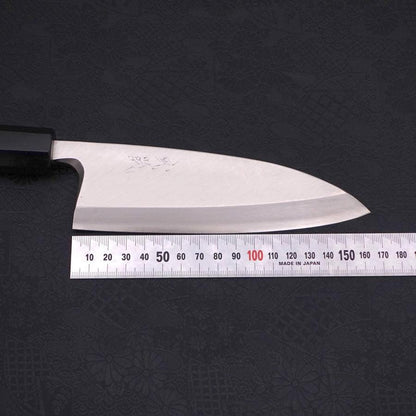 Deba Silver Steel #3 Kasumi Buffalo Ebony Handle 165mm
