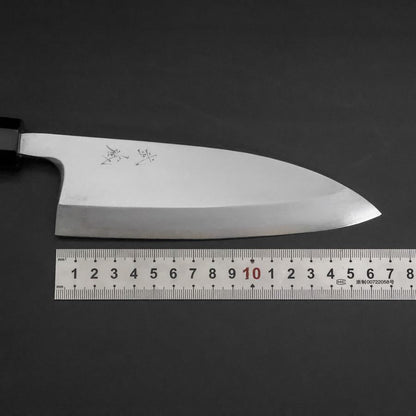 Deba Silver Steel #3 Kasumi Buffalo Ebony Handle 165mm