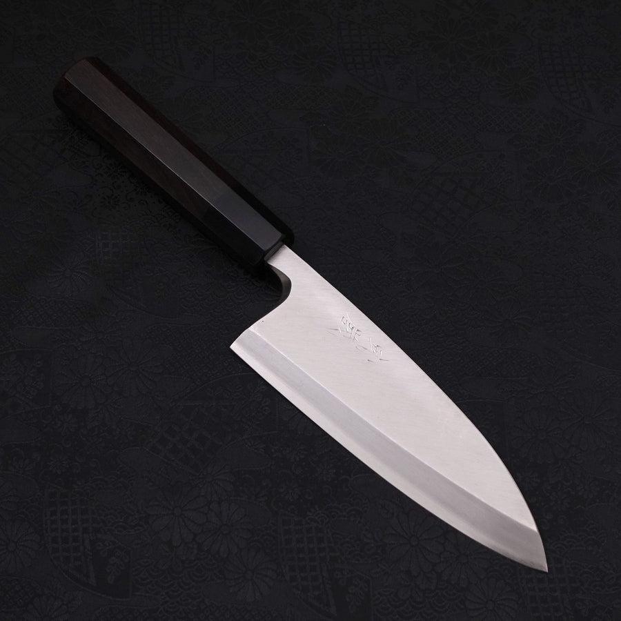 Deba Silver Steel #3 Kasumi Buffalo Ebony Handle 165mm