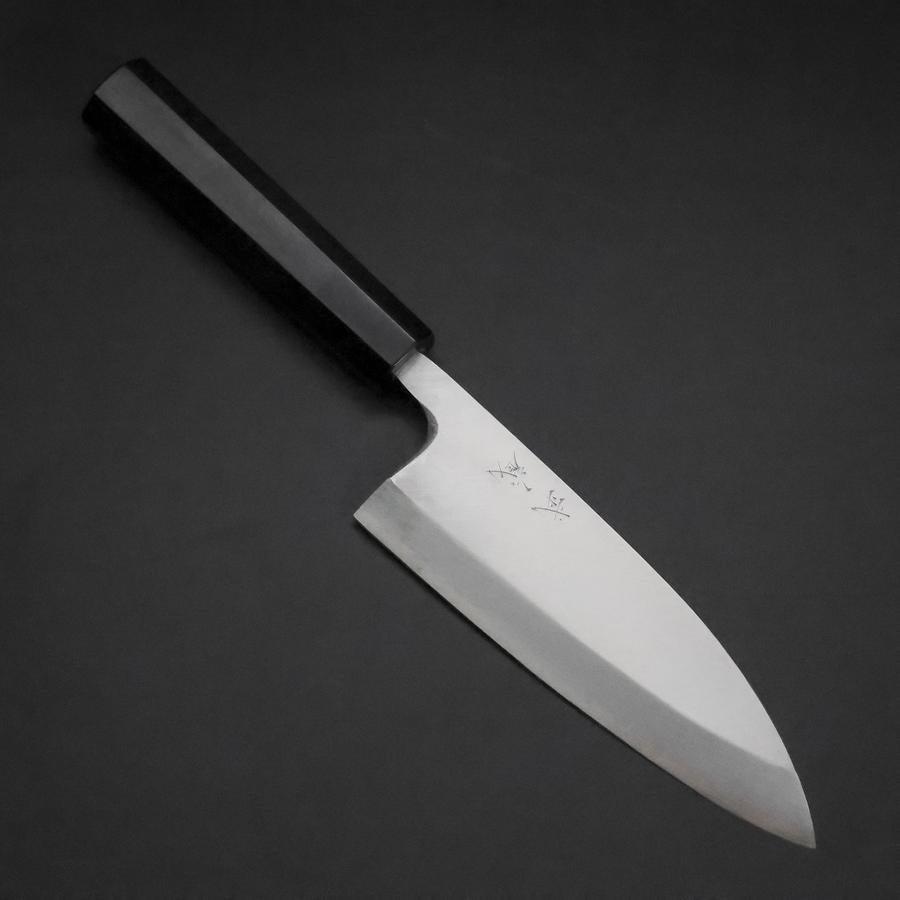 Deba Silver Steel #3 Kasumi Buffalo Ebony Handle 165mm