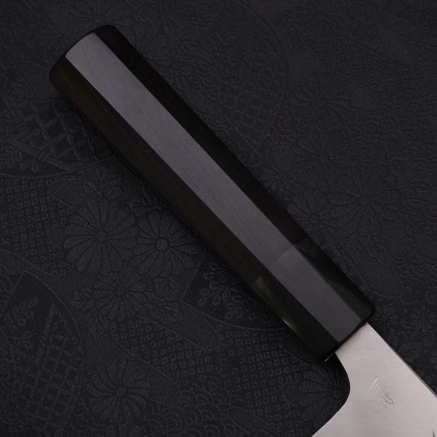 Deba Silver Steel #3 Kasumi Buffalo Ebony Handle 180mm