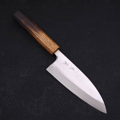 Deba Silver Steel #3 Kasumi Yaki Urushi Handle 150mm
