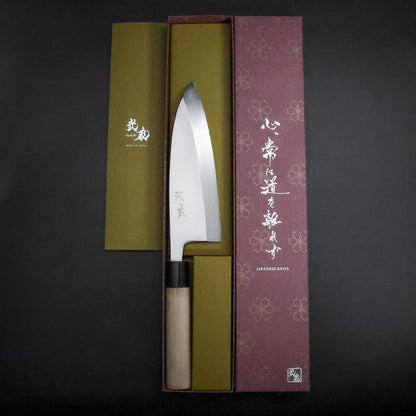 Deba White Steel #2 Kasumi Cherry Handle 180mm