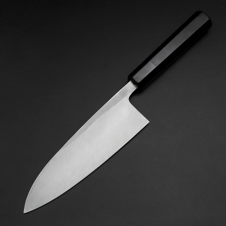 Deba White Steel #2 Kurouchi Buffalo Ebony Handle 180mm