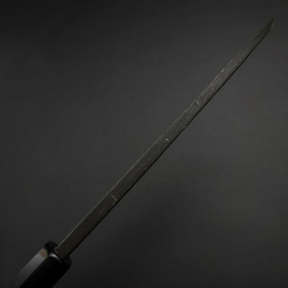 Deba White Steel #2 Kurouchi Buffalo Ebony Handle 180mm